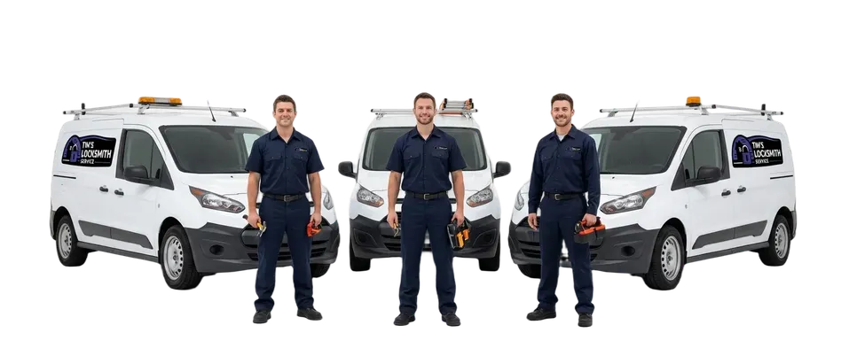Mobile locksmith posted up next to the work van equipped with dealer-level automotive tools and residential hardware in the Coronado, California service area. Licensed locksmith with BSIS LCO#7134 on file.