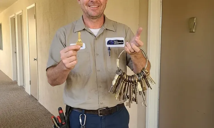 Tim's Locksmith Service master key ring
