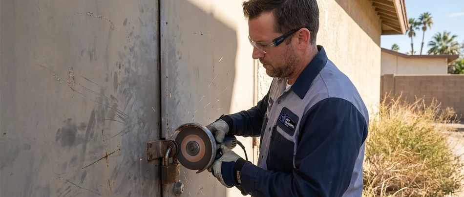 Lock cutting and removal service in Santee