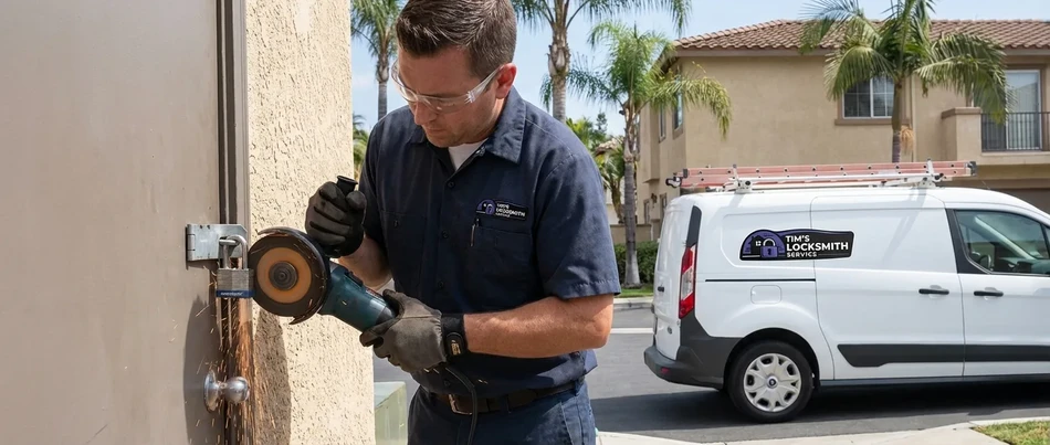 Lock cutting and removal service in Vista