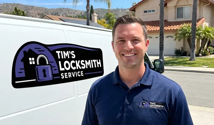 Tim's Locksmith Service mobile van in San Diego