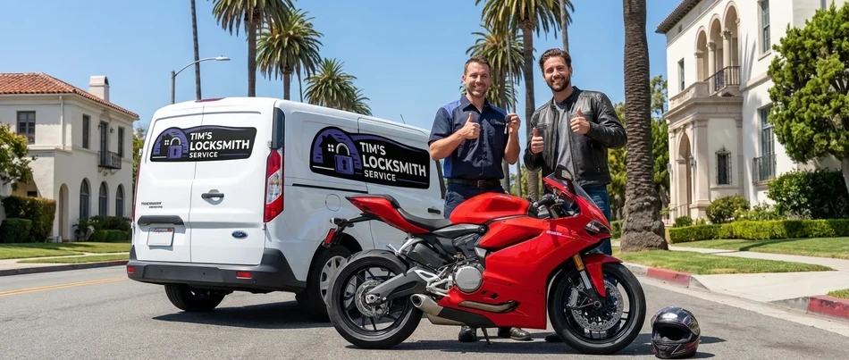 Motorcycle locksmith service in Camarillo