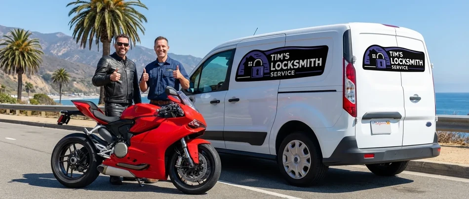 Motorcycle locksmith service in Fallbrook