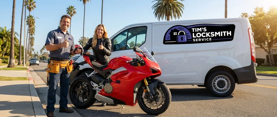 Motorcycle locksmith service in San Diego