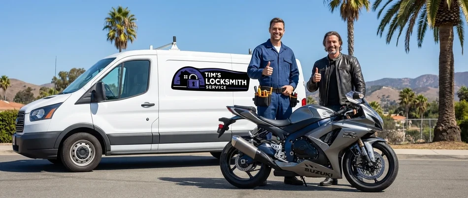 Motorcycle locksmith service in Imperial Beach