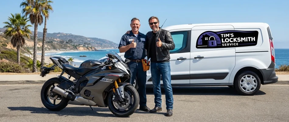 Motorcycle locksmith service in San Marcos