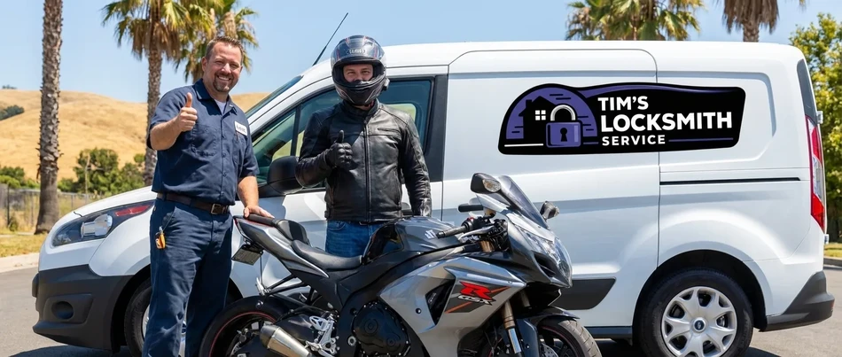 Motorcycle locksmith service in Westlake Village