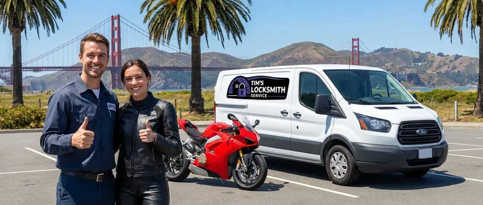 Motorcycle locksmith service in Escondido