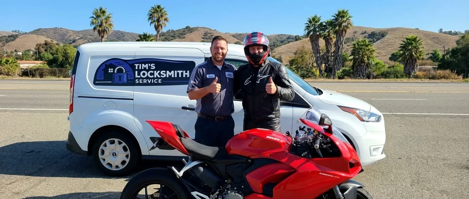Motorcycle locksmith service in Port Hueneme