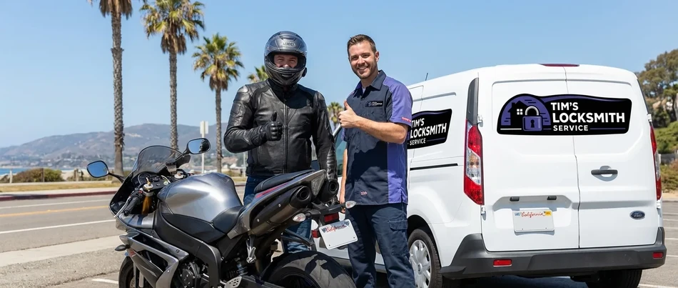 Motorcycle locksmith service in Moorpark