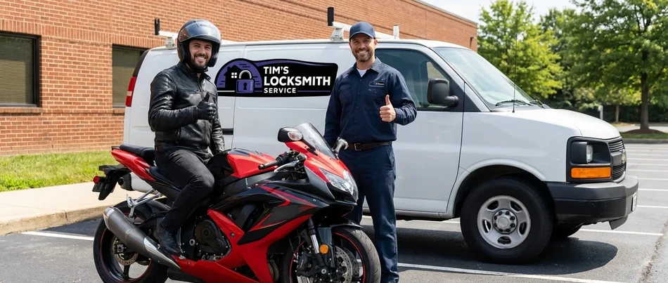Motorcycle locksmith service in Carlsbad