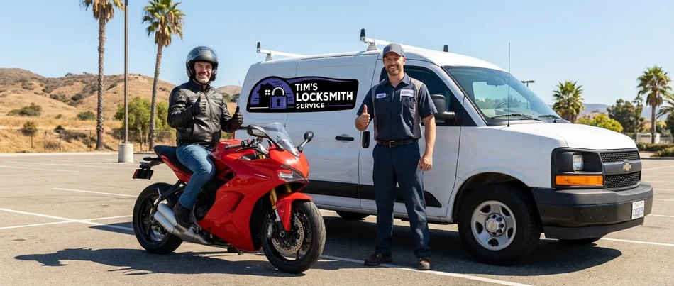 Motorcycle locksmith service in Fillmore
