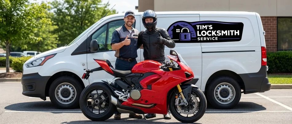 Motorcycle locksmith service in Solana Beach