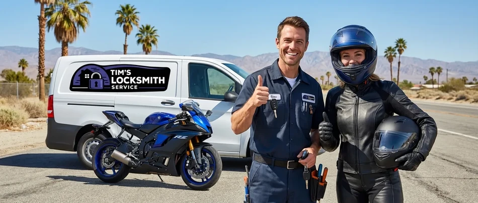 Motorcycle locksmith service in Montecito