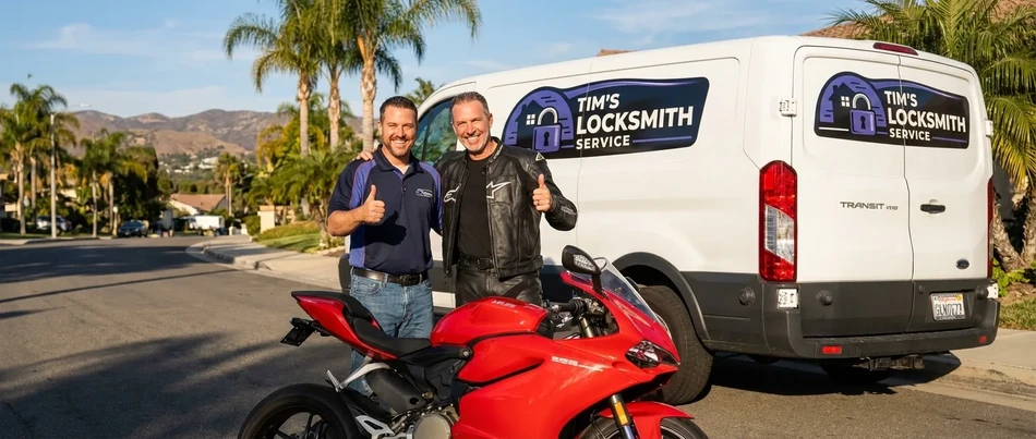 Motorcycle locksmith service in Rancho Bernardo