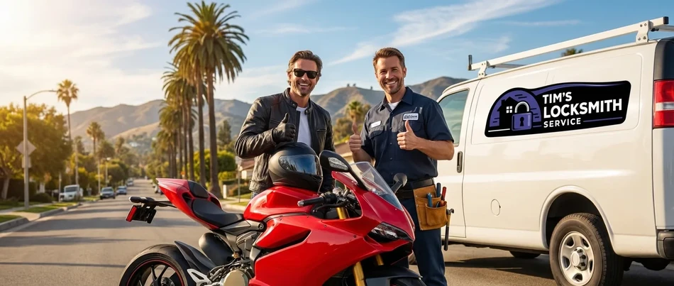 Motorcycle locksmith service in Santee