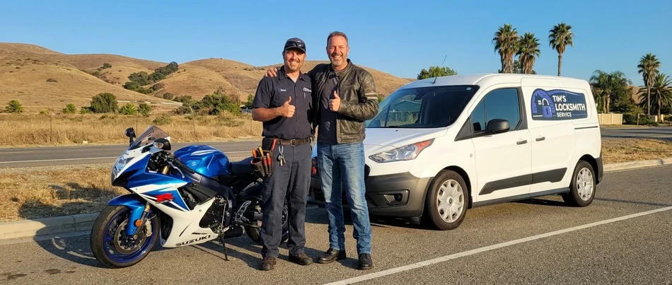 Motorcycle locksmith service in Rancho Santa Fe