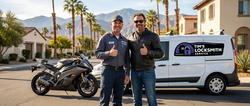 Motorcycle locksmith service in La Mesa