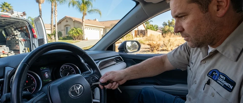 Valet emergency key for luxury vehicle in Westlake Village