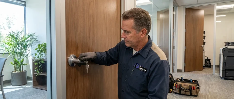 Electrified lockset access control at medical office in Thousand Oaks