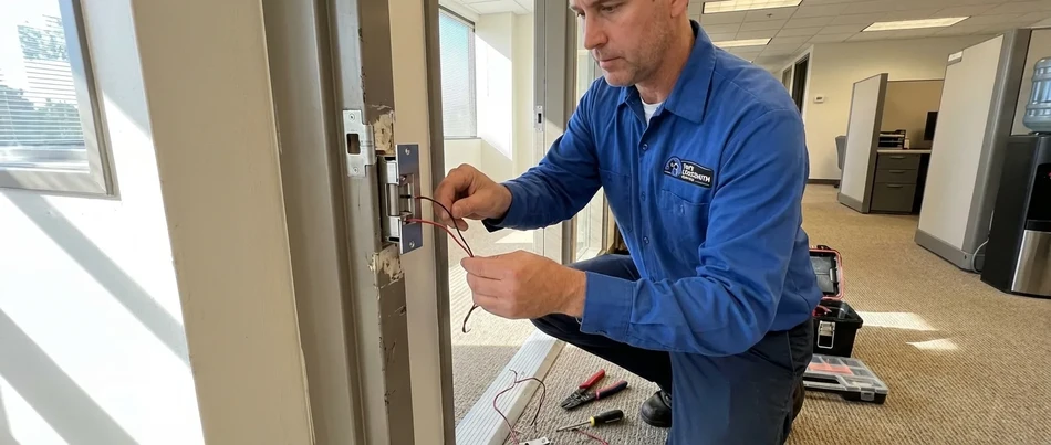 Grade 1 cylindrical lockset in stairwell in Oxnard