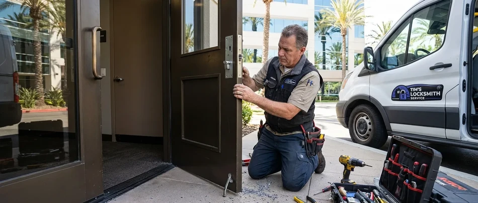 Grade 2 office lockset install in Camarillo