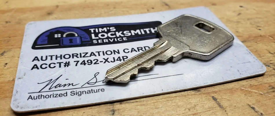 Restricted keyway authorization card setup in Camarillo