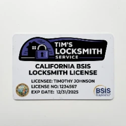 No BSIS License Number