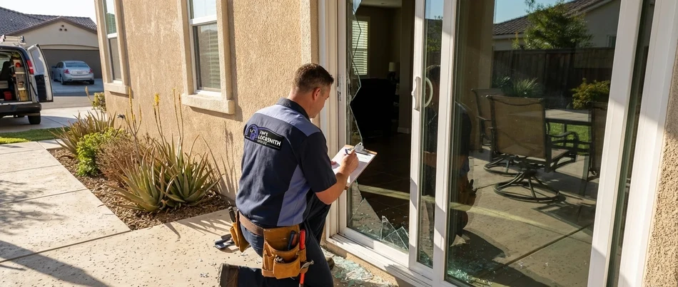Pry attack door edge repair in Thousand Oaks