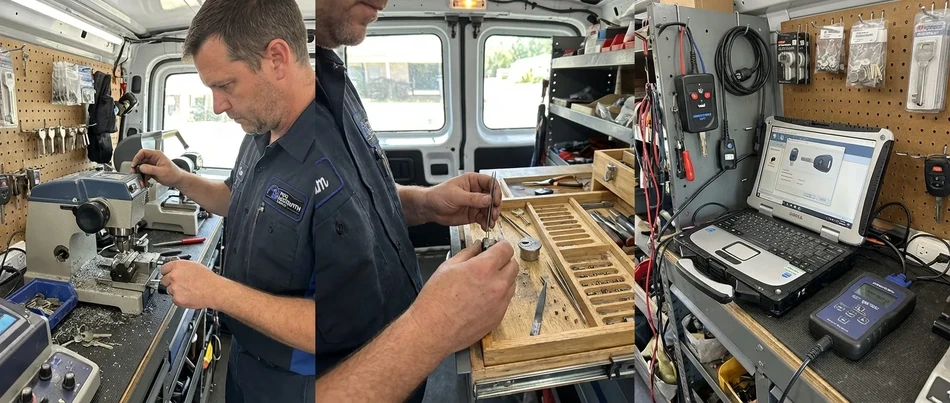 Silca Futura Pro and Autel IM608 van equipment in Oxnard