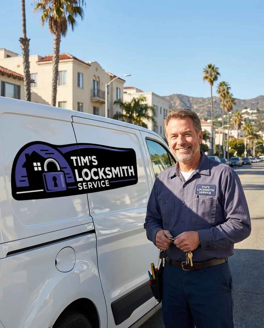 Mobile locksmith providing mobile locksmith services service