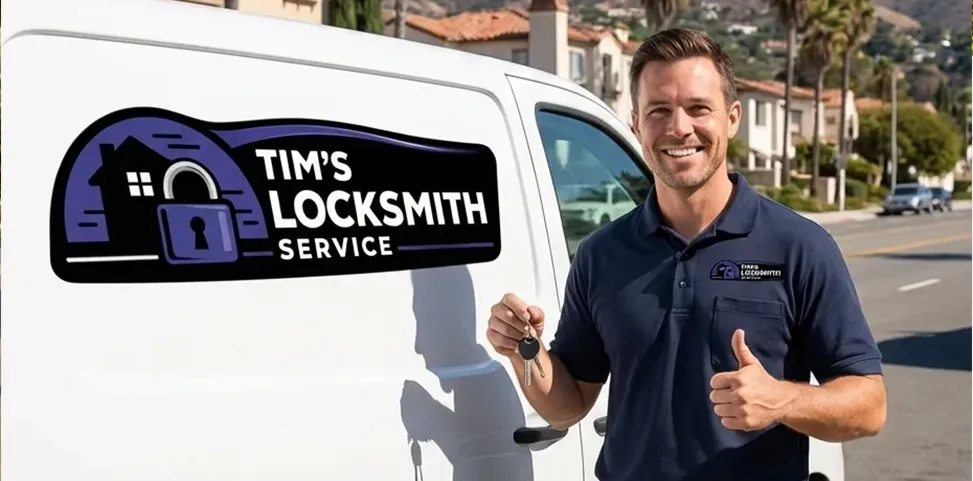 Tim's Locksmith Service mobile locksmith van in San Diego