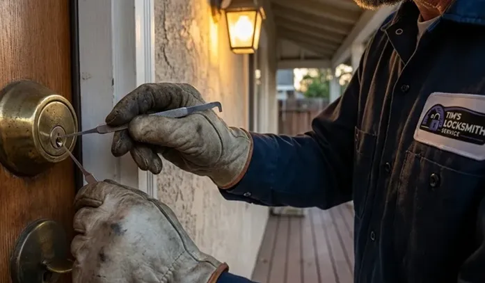 Mobile locksmith providing emergency locksmith services service