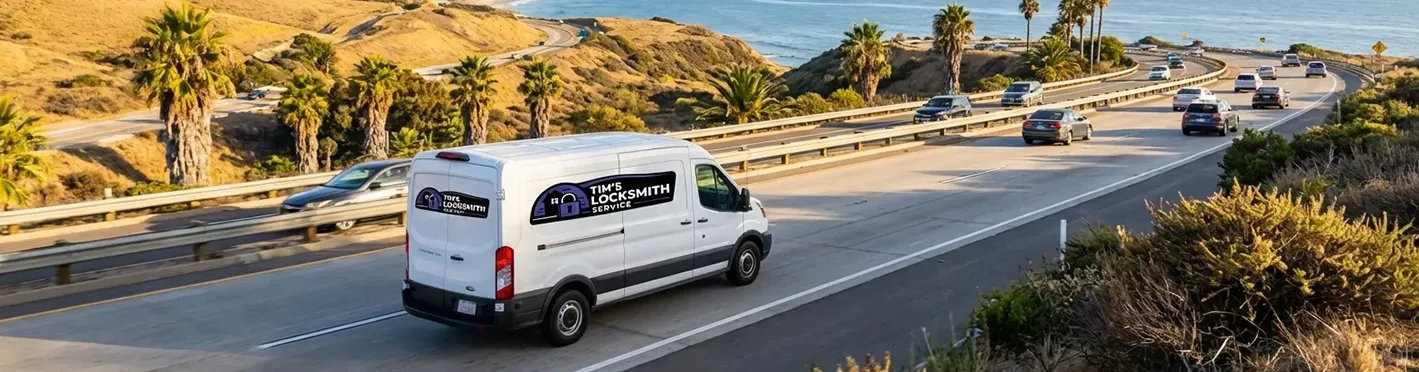 Commercial locksmith coverage map Ventura County