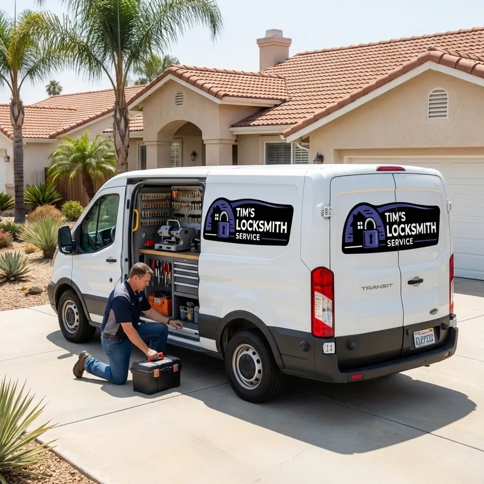 Knob lock installation in Oxnard