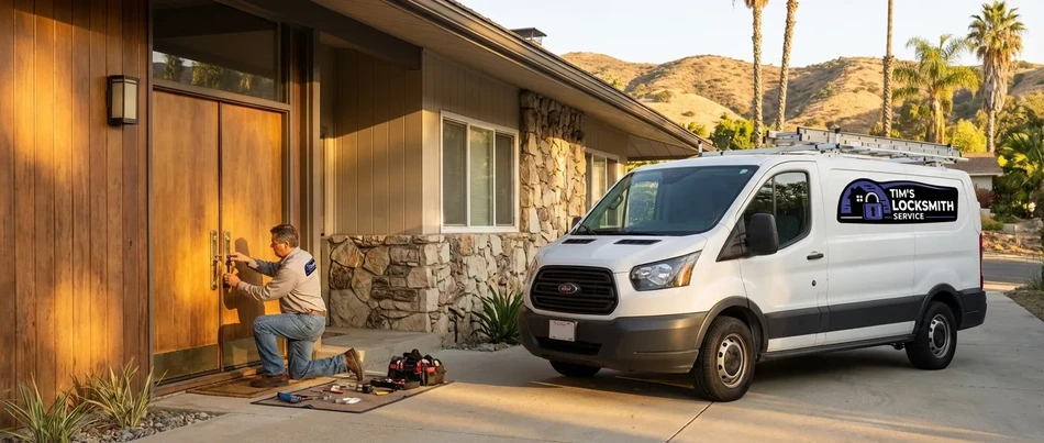 August WiFi smart lock retrofit in Westlake Village