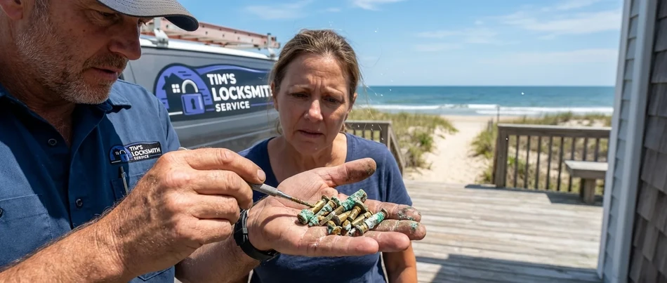 Emergency lock rekeying after lost key