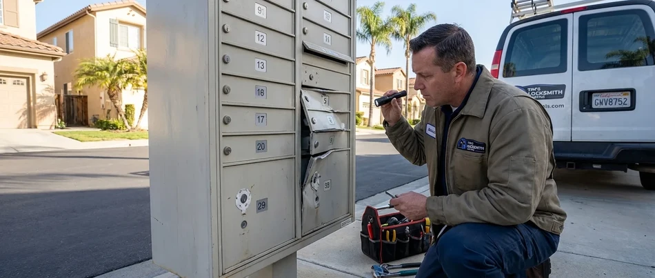 Non-destructive mailbox lockout opening in Moorpark