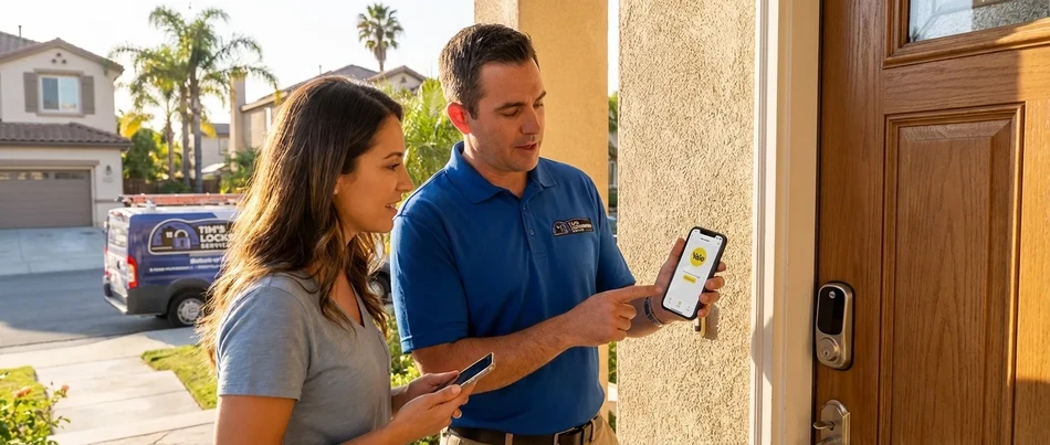 Ultraloq fingerprint smart lock install in Simi Valley