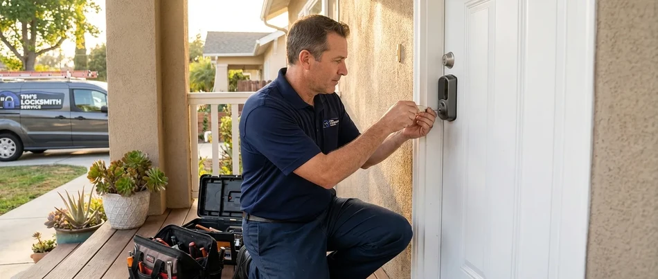 Kwikset Halo WiFi smart lock install in Camarillo