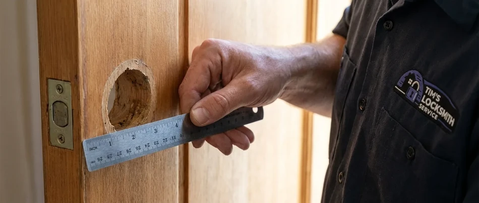 Smart lock backup key cylinder test in Santa Paula