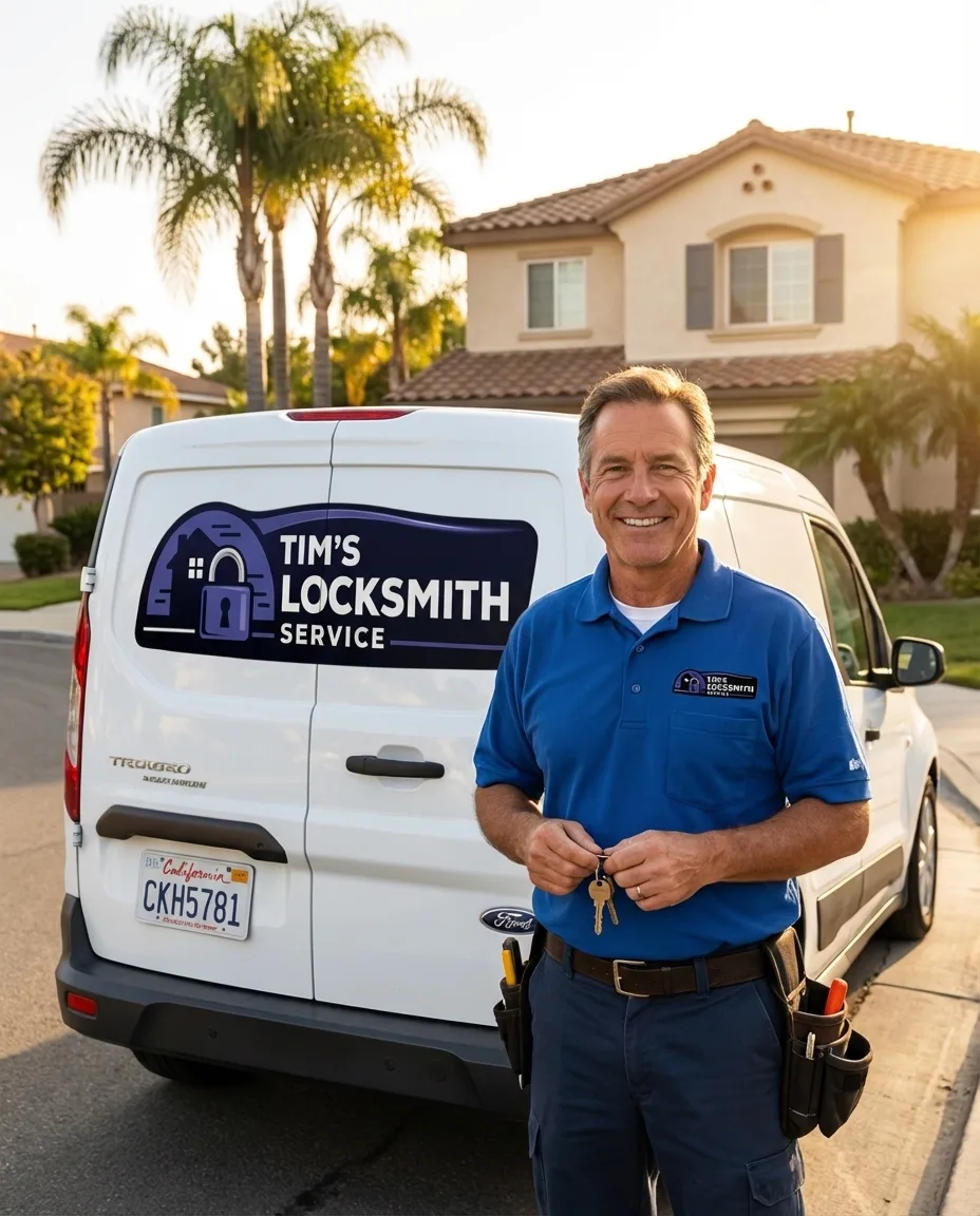 Mobile locksmith providing safe combination changes service