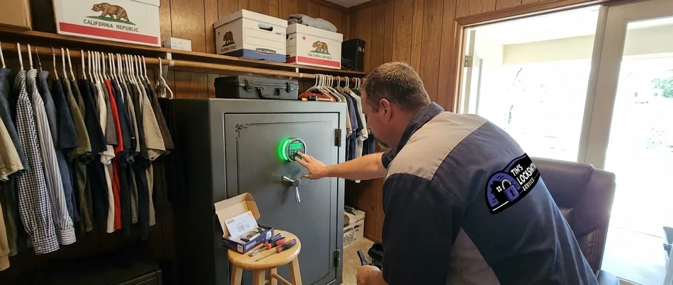 AMSEC drop safe solenoid swap in Oxnard