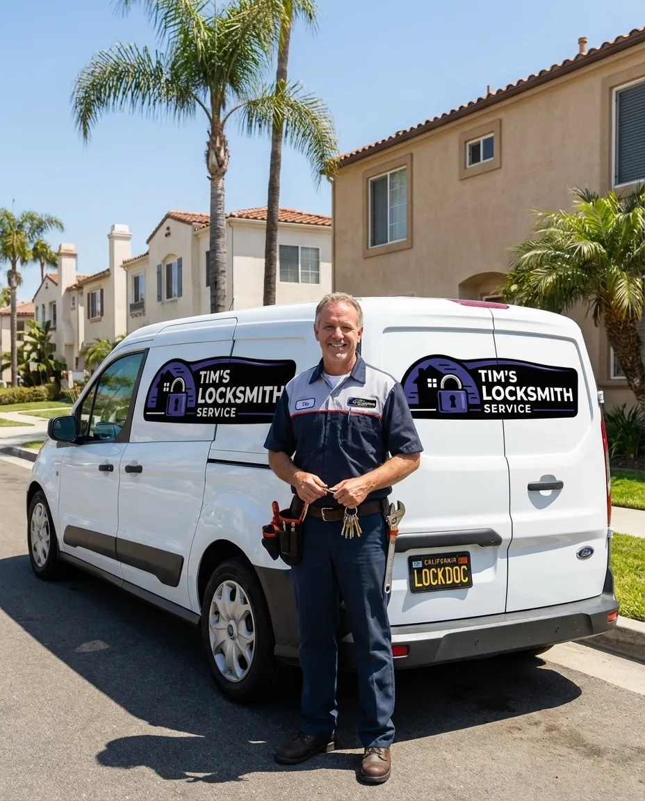 Mobile locksmith providing safe opening service