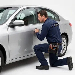 Flip key cut and paired to the vehicle's immobilizer following a stolen fob report in a parking lot in El Cajon, California. Broken key extraction paired with a replacement cut on the same call.
