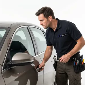 Key fob replacement and programming completed at the curb after a lost only-key call at a Moorpark, California job site. Transponder keys, remote fobs, and push-to-start smart keys cut and programmed on site.