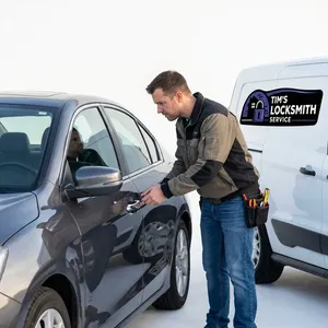Remote fob being paired to a daily driver as a replacement for a faded remote in a shopping center in Oak Park, California. Dealer-level diagnostic tools loaded on the van for all makes and models.