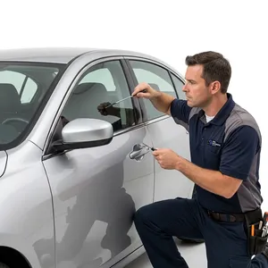 Remote fob being paired to a daily driver as a replacement for a faded remote at a vehicle in Rancho Santa Fe, California. Lost-only-key situations handled without a dealer tow.