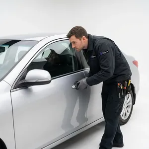 Push-to-start smart key programmed in the driveway after battery failure bricked the original remote roadside in Santa Paula, California. Spare key cuts help avoid future lockouts on single-key vehicles.