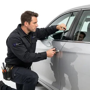Dealer-level diagnostic tablet running a key add sequence after a worn key would no longer turn the ignition at a dealership adjacent lot in Spring Valley, California. Transponder keys, remote fobs, and push-to-start smart keys cut and programmed on site.